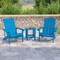 Flash Furniture Blue Adirondack Side Table and 2 Chair Set JJ-C14501-2-T14001-BLU-GG - alternate 1